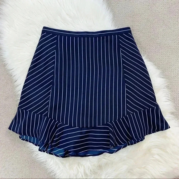 NWT J. Crew Pinstripe Swing Skirt - Picture 2 of 8